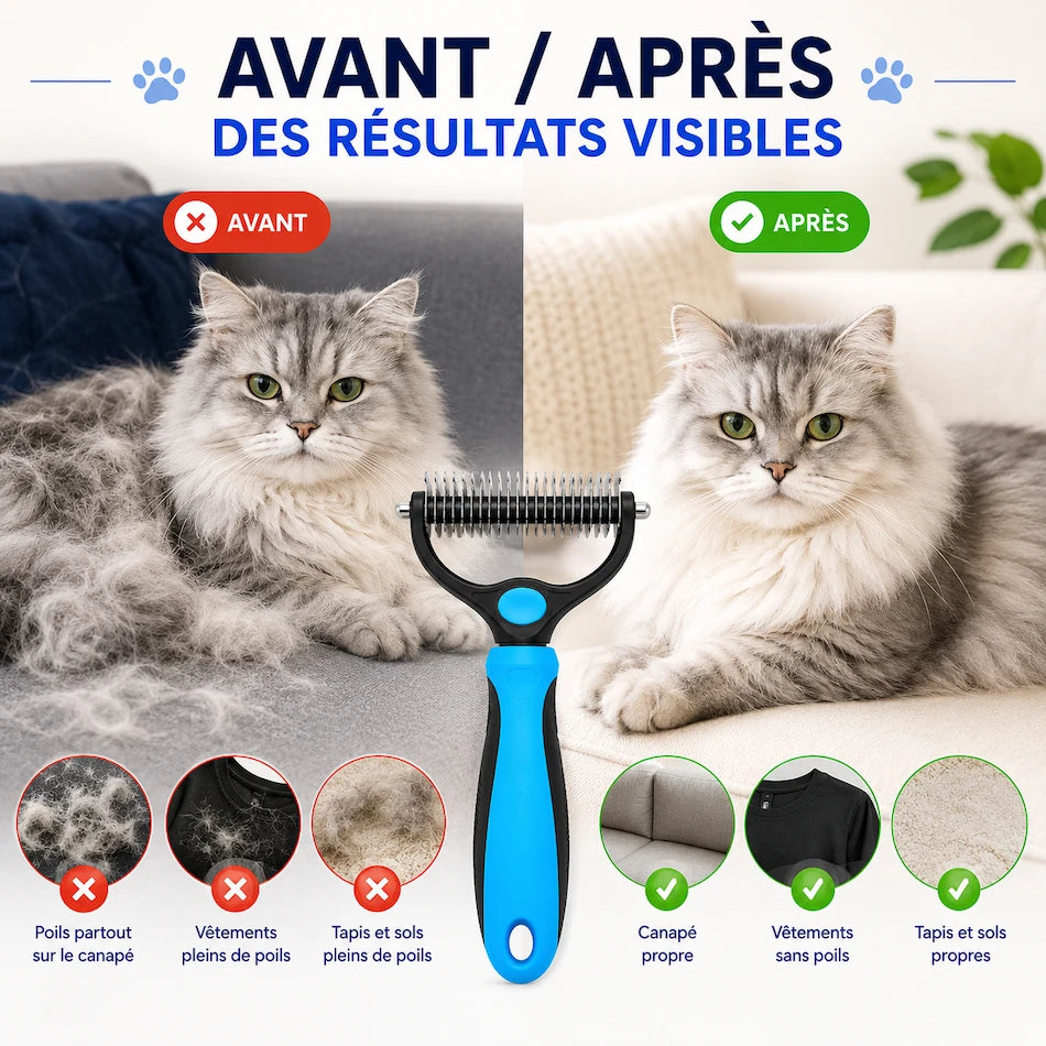 Brosse Exovella – Retirez les poils morts sans douleur